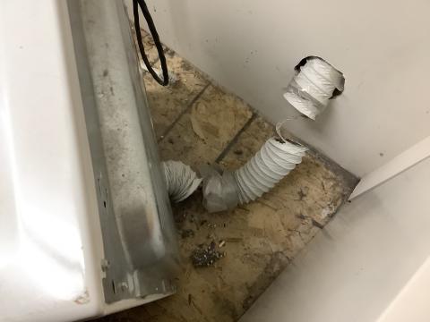 Dryer vent needing to be replaced by dryer vent wizard in Toronto