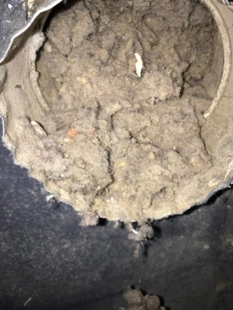 Dryer Vent Full of Lint. Dryer Vent Cleaning Needed in Toronto